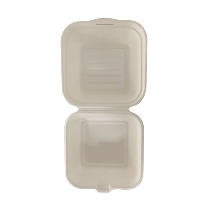 Eco-friendly biodegradable sugarcane bagasse clam shell food containers