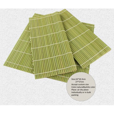 good price and free sample bamboo rolling mat for sushi