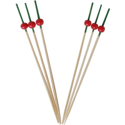 disposable decorative ball bamboo skewer