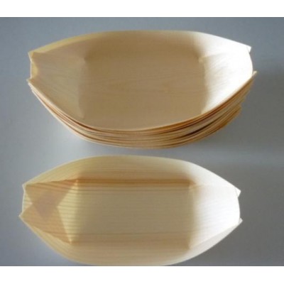 Fancy Disposable Bamboo Wooden Boats Plate