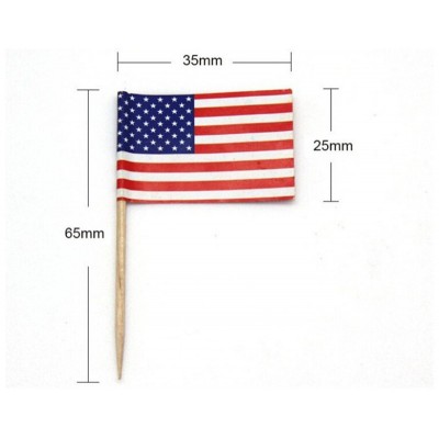 Promotional Disposable Cocktail paper toothpick flags