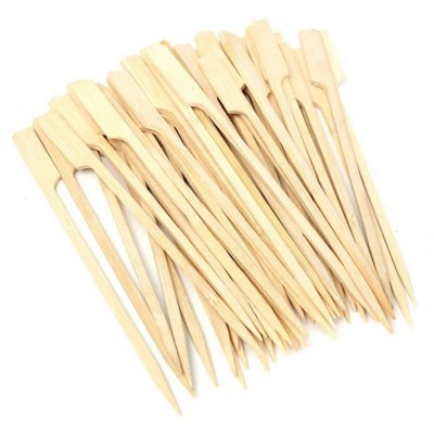 2020 disposable natural bamboo teppo gun-shaped skewer for outdoor bbq use