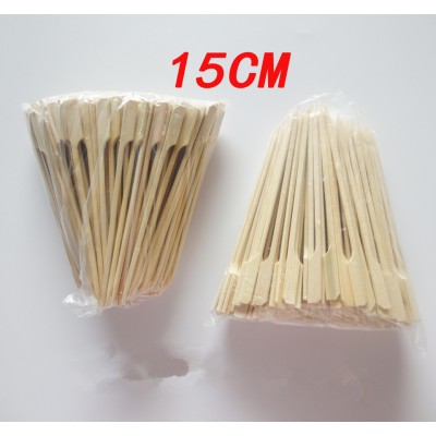 custom size natural green bamboo burger sticks