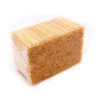 Bulk Packing Bamboo Tooth Sticks Bamboo Toothpicks 65*1.6mm