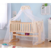 Remote control baby electric wooden swing bed picture/solid wood cradle for baby