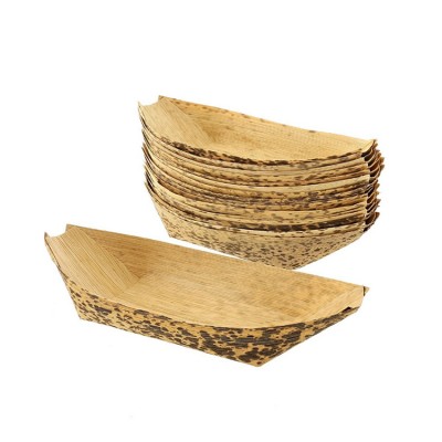 sushi bamboo leaf wave square plate bamboo dinnerware