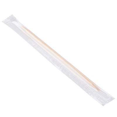 Individual wrapped Disposable Wooden Coffee Stirrer