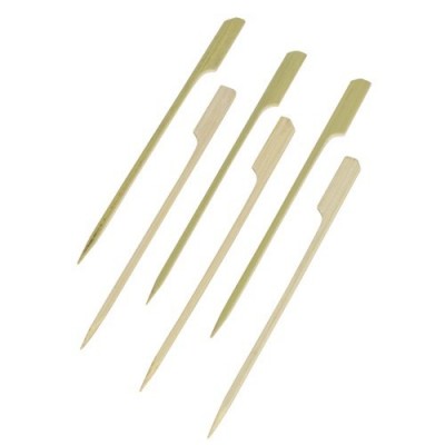 Disposable 12 cm Paddle Bamboo Skewer