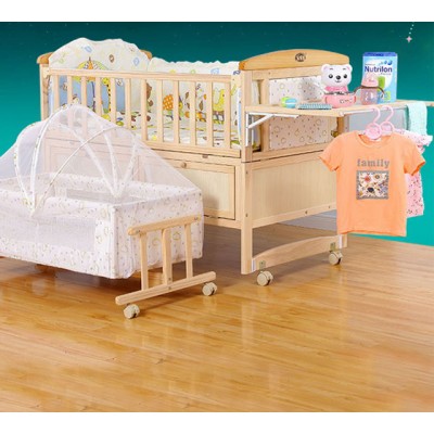 Factory price easy assemble solid wood baby doll crib/baby cot crib